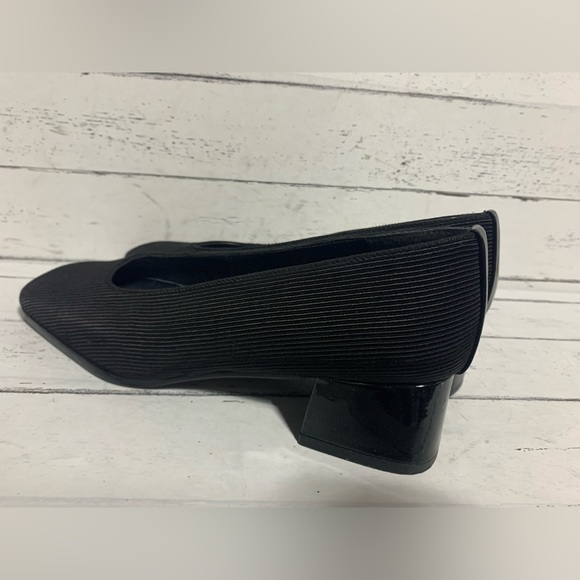 Stuart Weitzman Women’s Size 8.5 Black Metallic Pumps Made in Spain - Picture 7 of 11